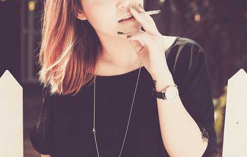 Woman smoking