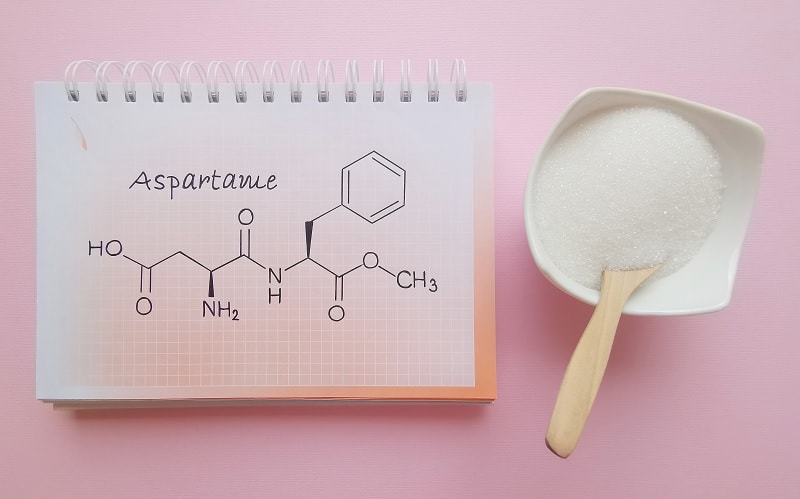 formule structurelle de l'aspartame