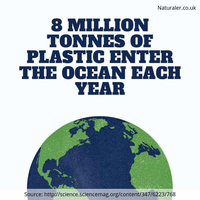 8 million tonnes of plastic enter the ocean each year