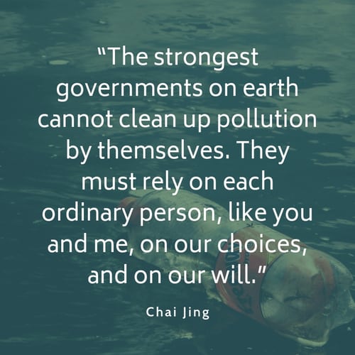 Pollution quote Chai Jing