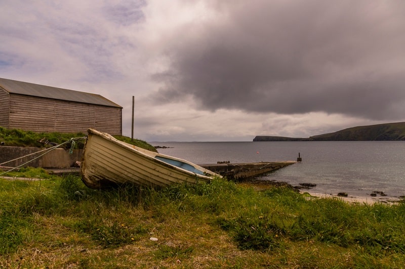 Boat on Fetlar Shetland Islands
