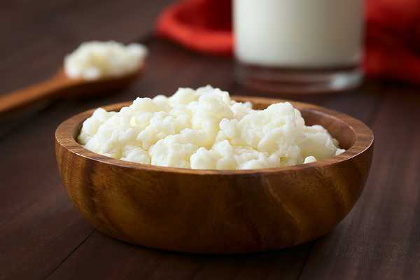 Kefir in a bowl