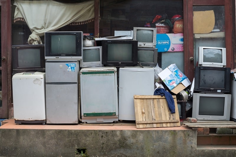 Old TVs and other appliances