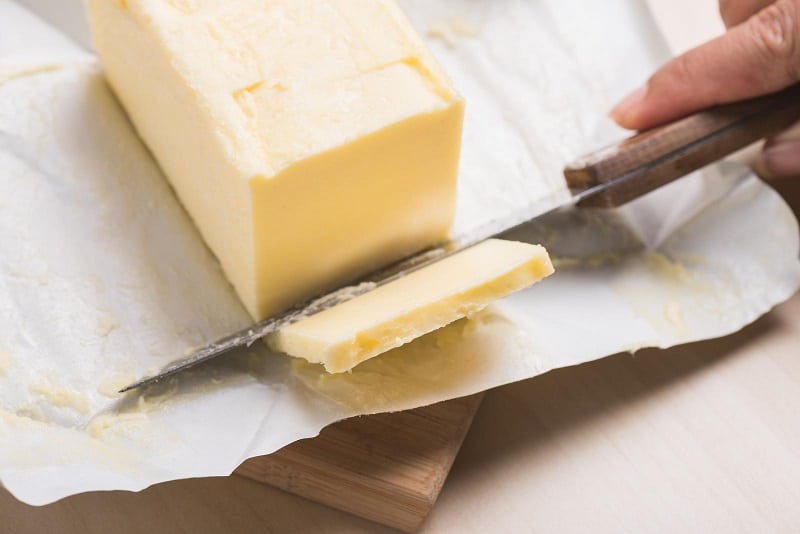 Slicing butter